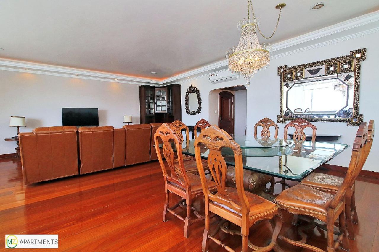Enorme Sala e 3 quartos suite com vista frontal para o mar no posto 6 em Copacabana para ate 10 pessoas Rio de Janeiro Exterior foto