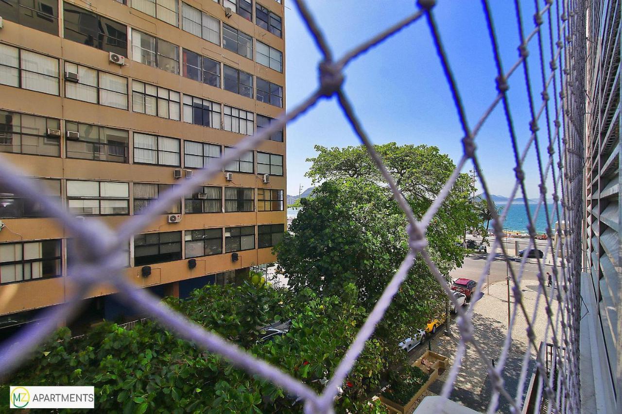 Enorme Sala e 3 quartos suite com vista frontal para o mar no posto 6 em Copacabana para ate 10 pessoas Rio de Janeiro Exterior foto